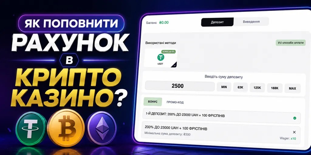 Як поповнити рахунок в крипто казино?